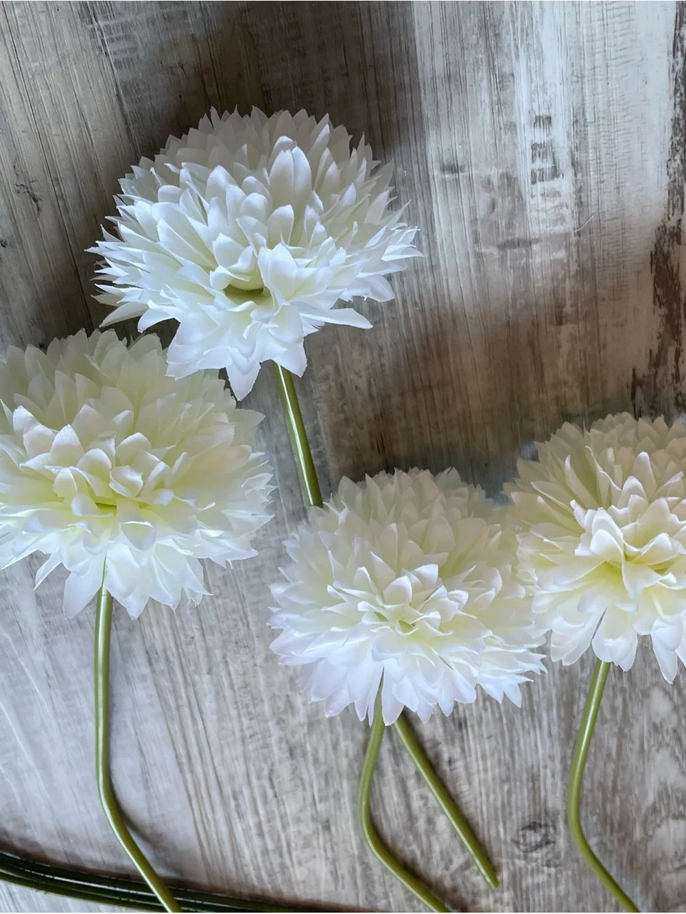 White Artificial Flower Bundle